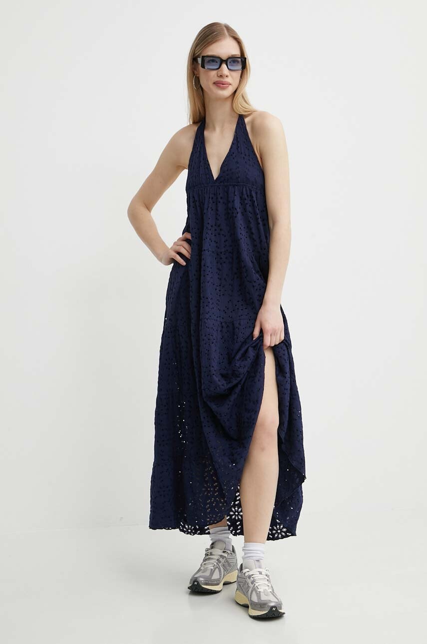 Сукня Desigual TORONTO колір синій maxi розкльошена 24SWVK46