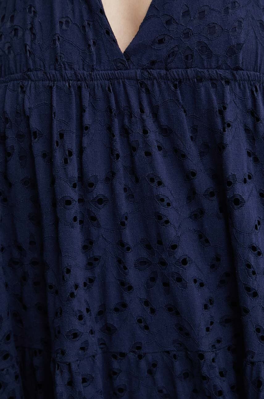 Сукня Desigual TORONTO колір синій maxi розкльошена 24SWVK46