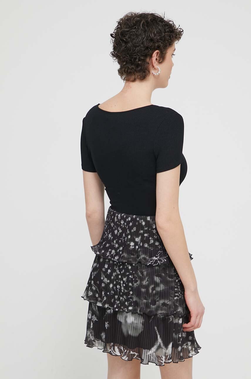 Сукня Desigual SAN FRANCISCO колір чорний mini розкльошена 24SWVK23