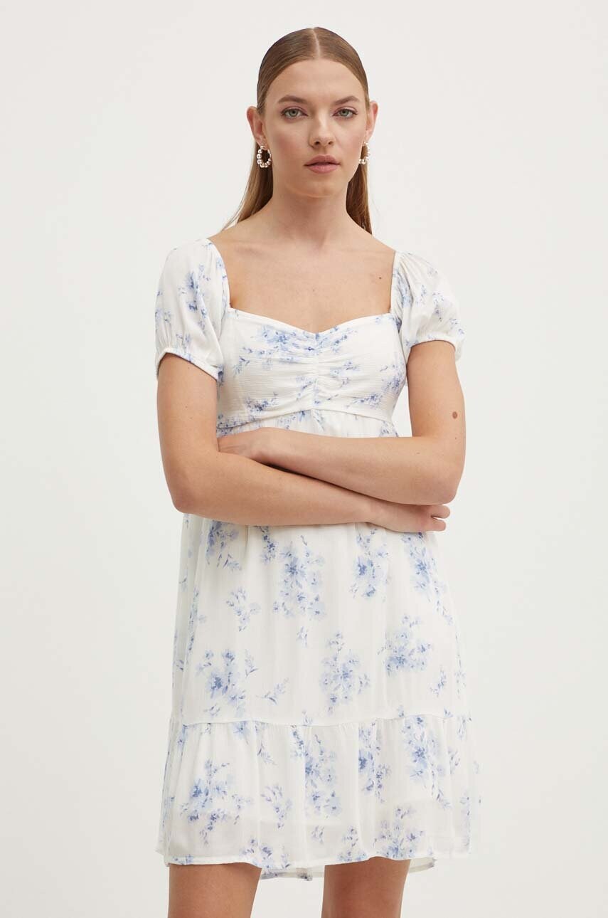 Hollister Co. rochie culoarea bej, mini, evazati