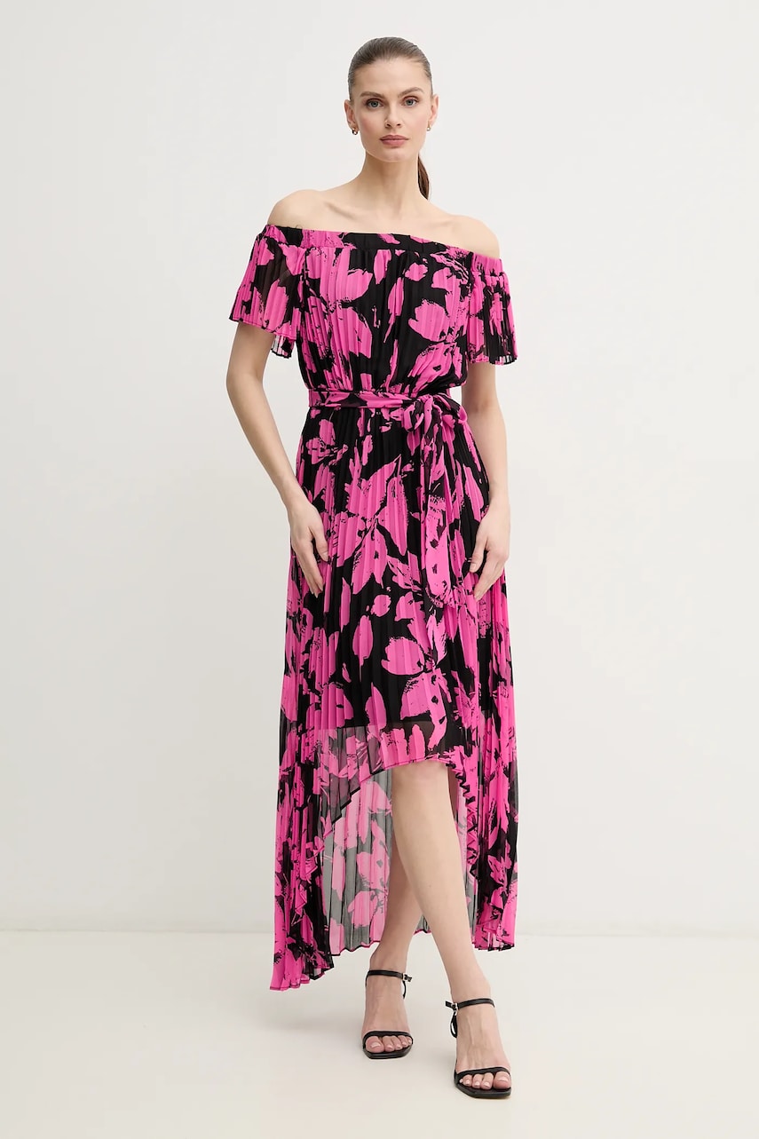 Joseph Ribkoff rochie culoarea roz, maxi, evazată, 241908