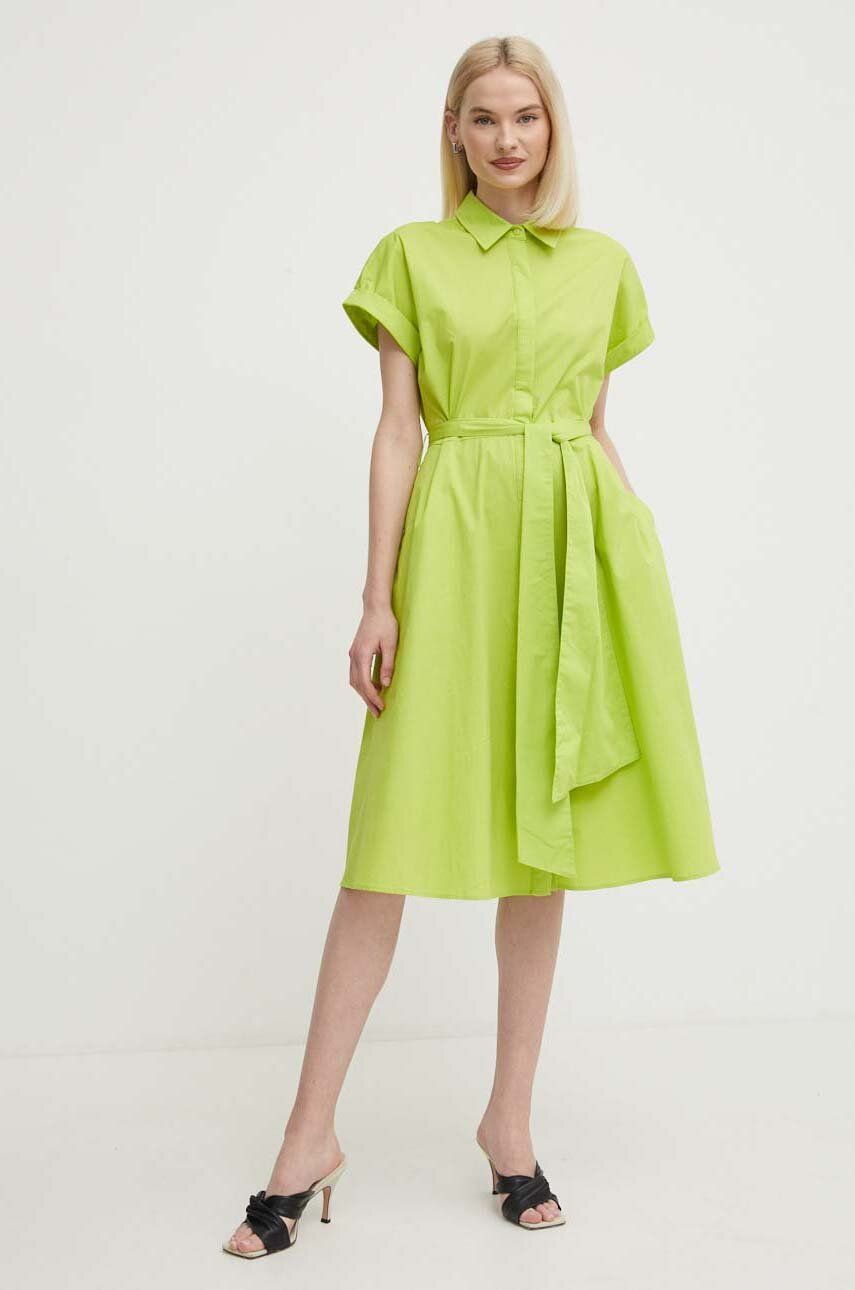 Joseph Ribkoff rochie culoarea verde, mini, evazată, 242914