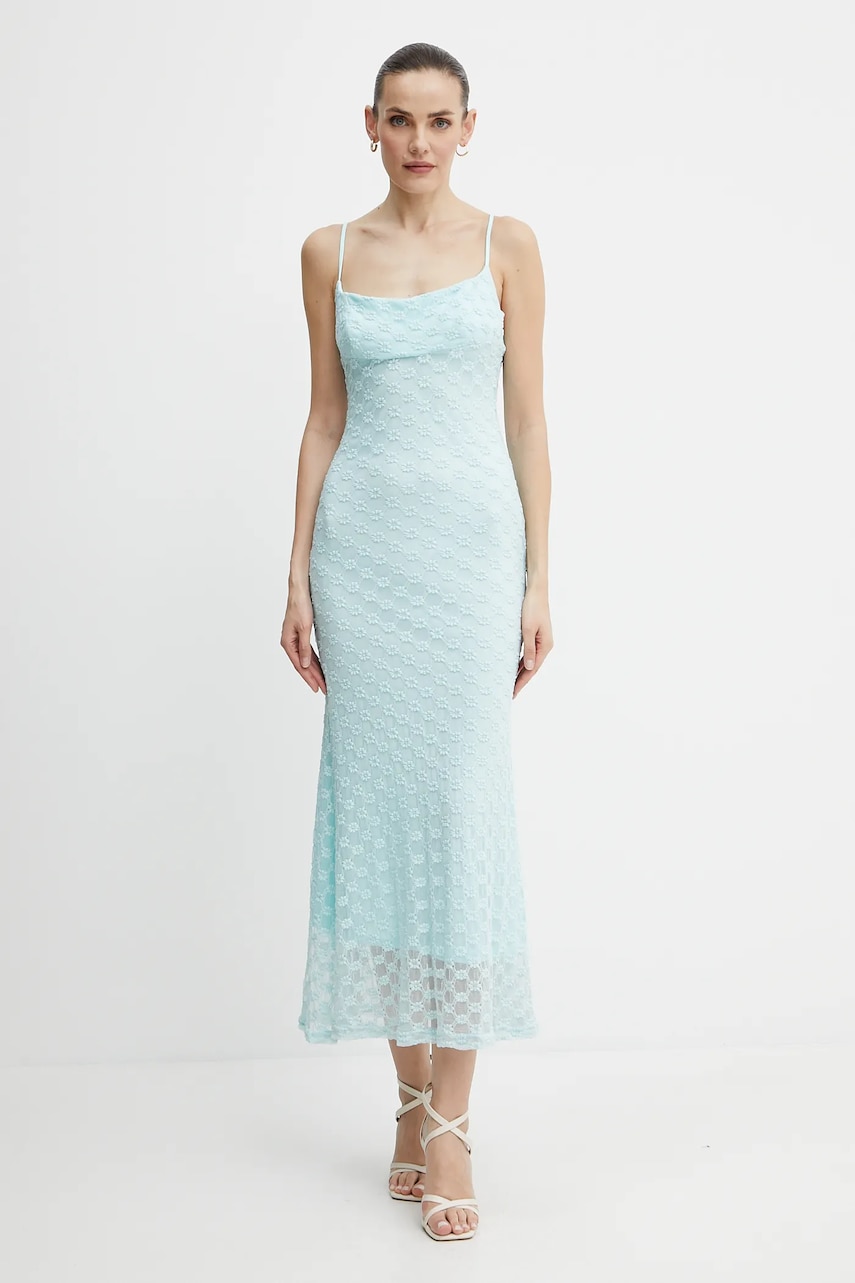 Bardot rochie ADONI culoarea rosu, maxi, mulata, 57998DB1 Bardot rochie ADONI culoarea rosu, maxi, mulata, 57998DB1