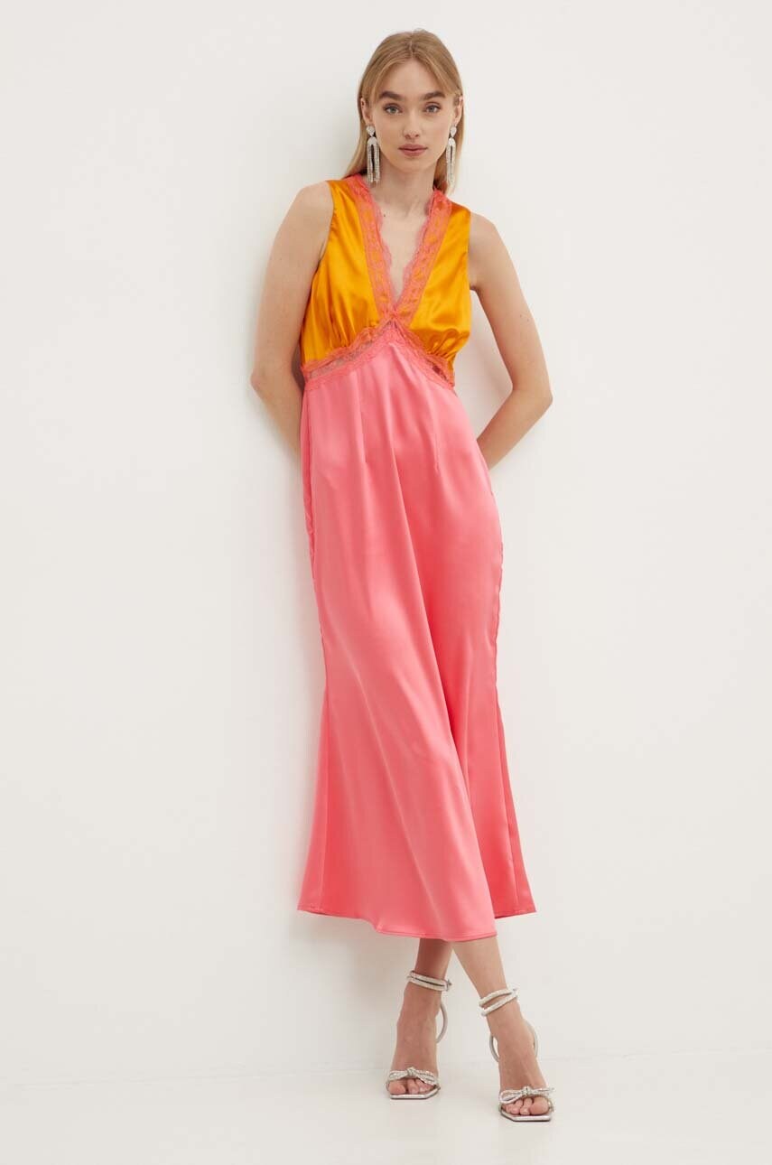 Сукня Never Fully Dressed Sleeveless May колір рожевий maxi пряма NFDDR1355
