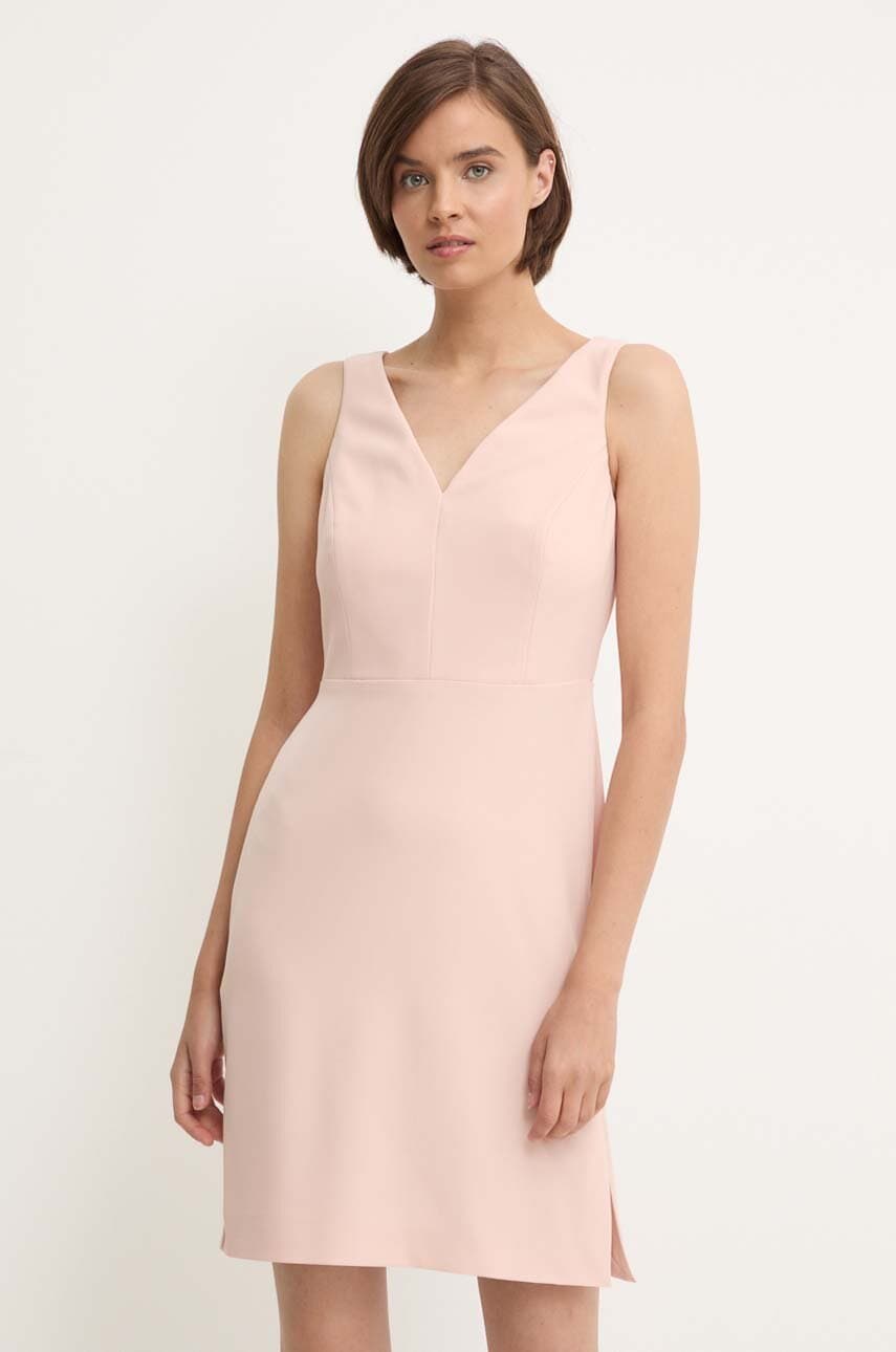 Sandro Ferrone rochie culoarea bej, mini, mulata, SFS21XBDNEWYORK Sandro Ferrone rochie culoarea bej, mini, mulata, SFS21XBDNEWYORK