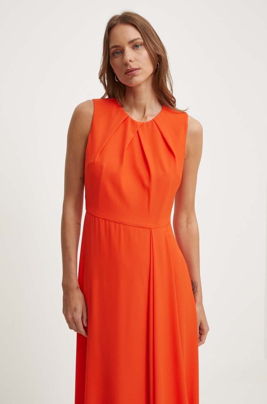 Φόρεμα Sandro Ferrone χρώμα: πορτοκαλί, SFS21XBDTOKIO φωτογραφία