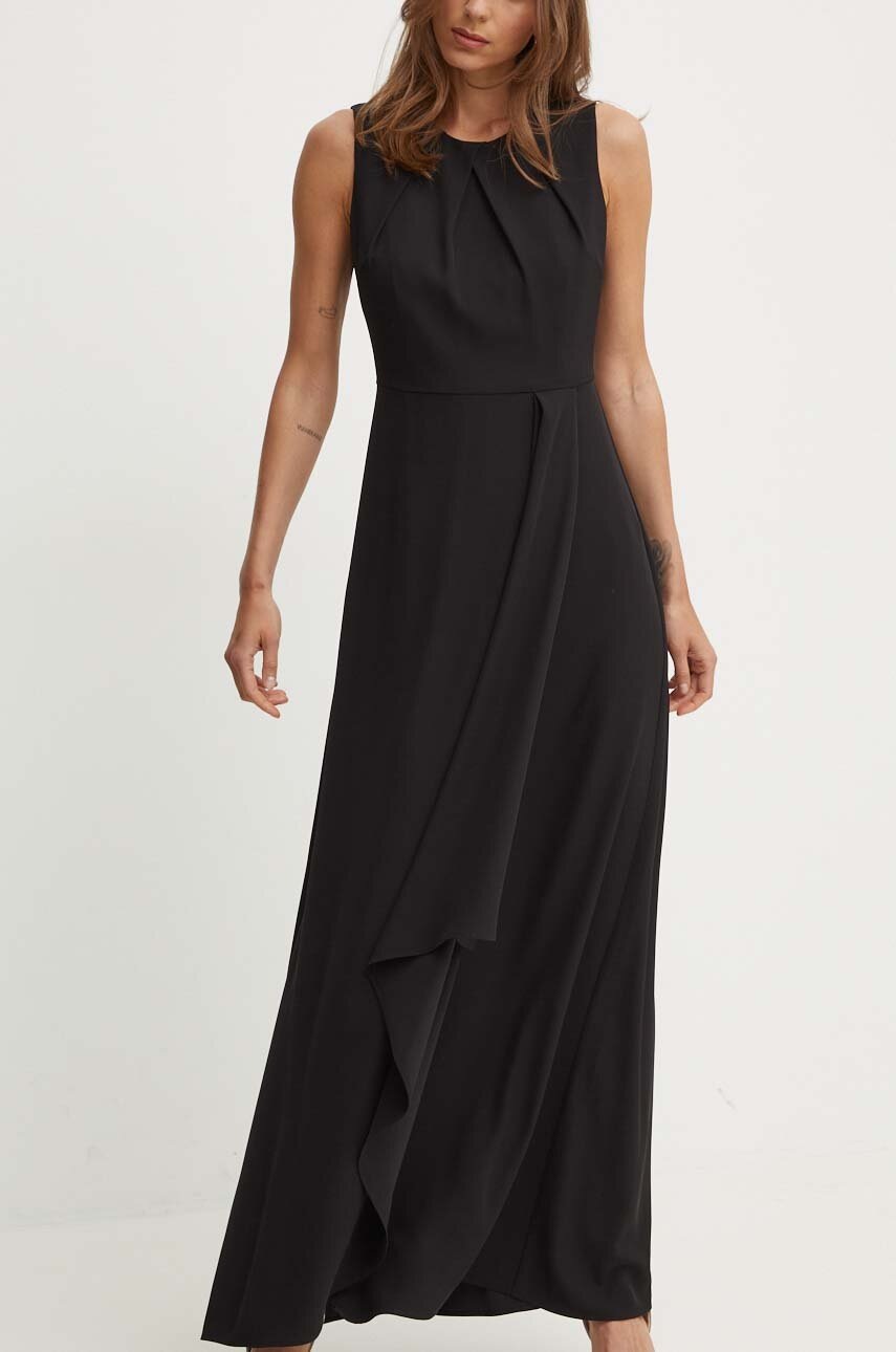 Φόρεμα Sandro Ferrone χρώμα: μαύρο, SFS21XBDTOKIO φωτογραφία