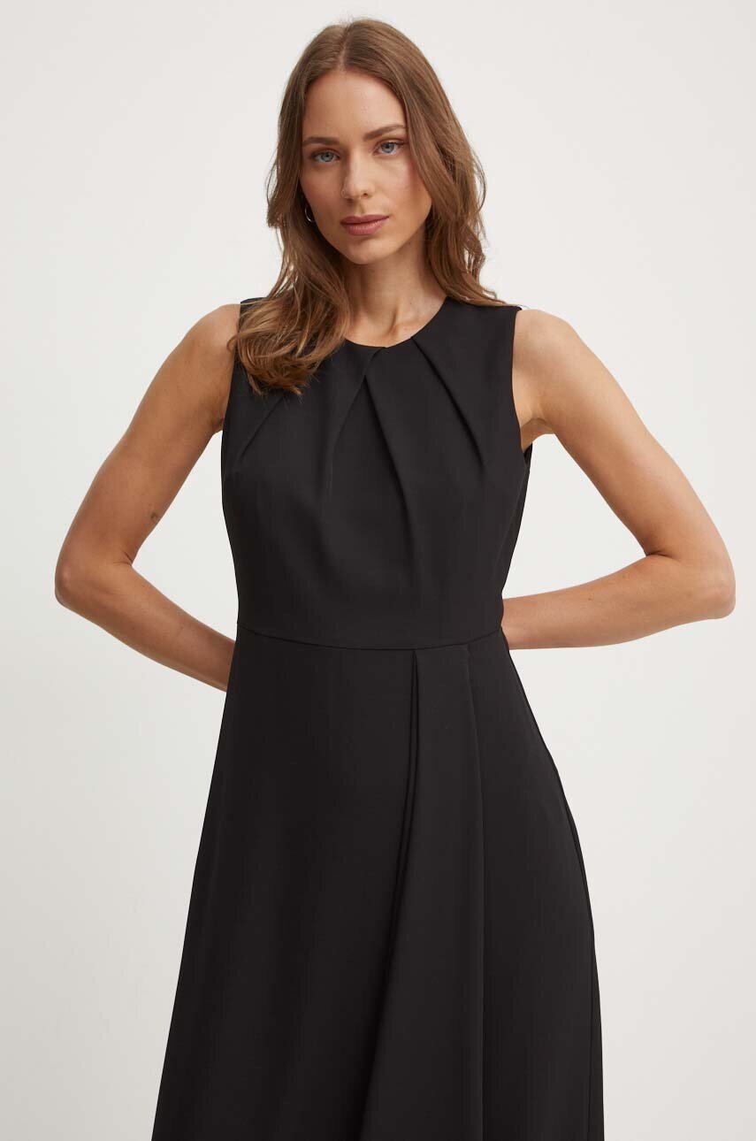 Φόρεμα Sandro Ferrone χρώμα: μαύρο, SFS21XBDTOKIO φωτογραφία