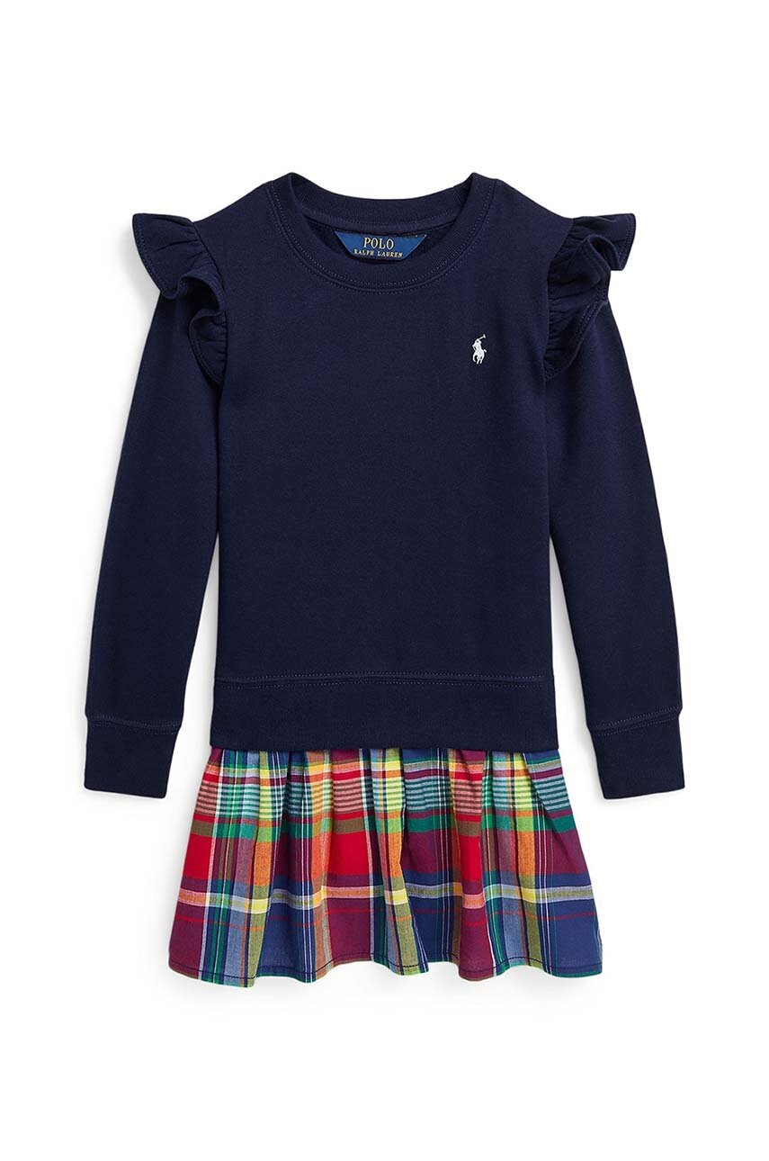 

Детское платье Polo Ralph Lauren цвет синий mini расклешённая