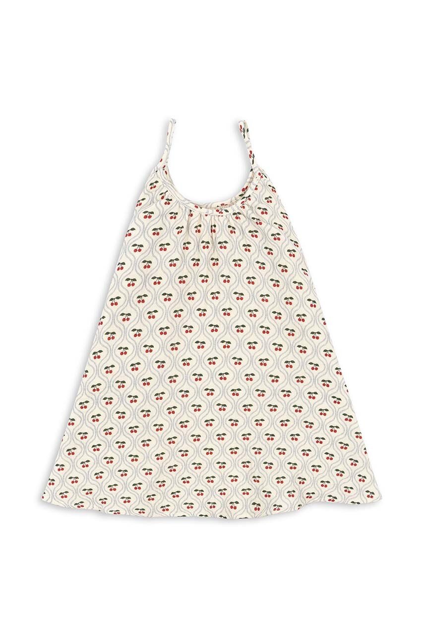 Дитяча бавовняна сукня Konges Sløjd mini розкльошена