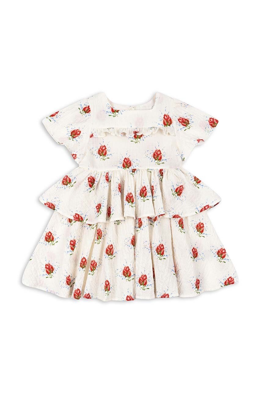 Детское платье Konges Sløjd цвет красный mini расклешённая Детское платье Konges Sløjd цвет красный mini расклешённая