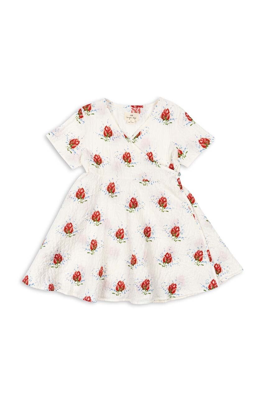 Детское платье Konges Sløjd цвет красный mini расклешённая Детское платье Konges Sløjd цвет красный mini расклешённая