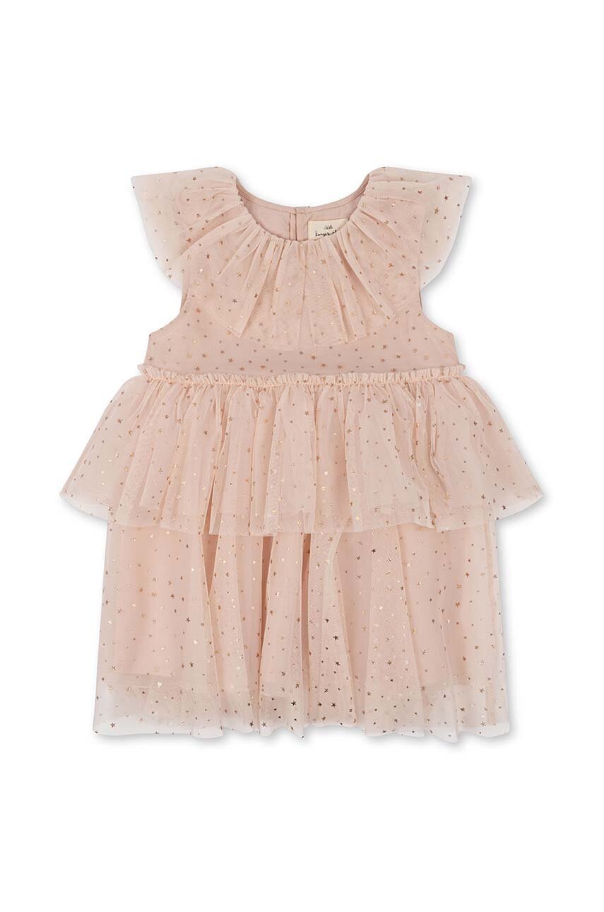 Детское платье Konges Sløjd цвет розовый mini расклешённая