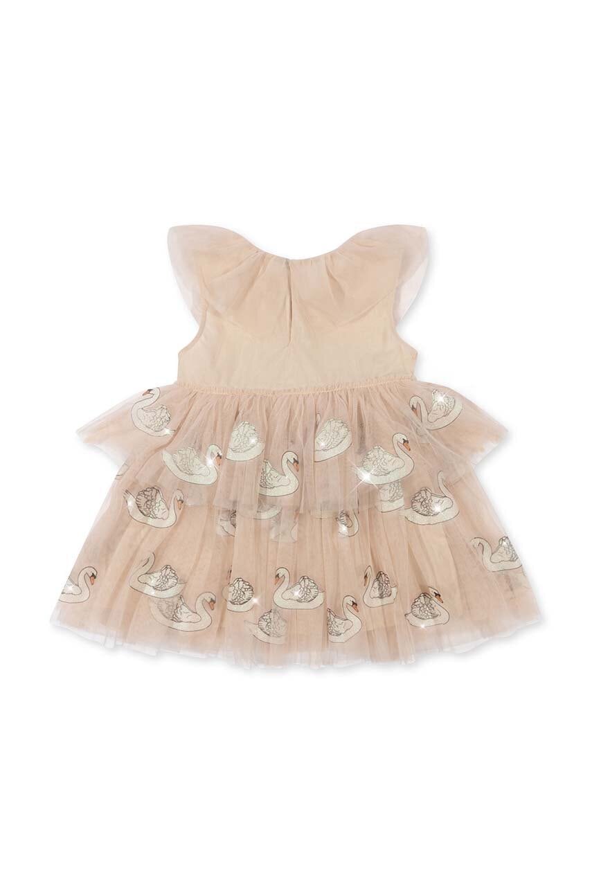 Детское платье Konges Sløjd цвет розовый mini расклешённая Детское платье Konges Sløjd цвет розовый mini расклешённая