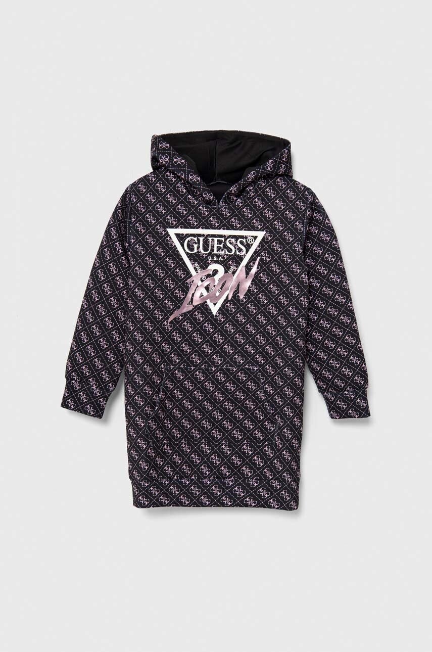 

Дитяча сукня Guess колір чорний mini oversize