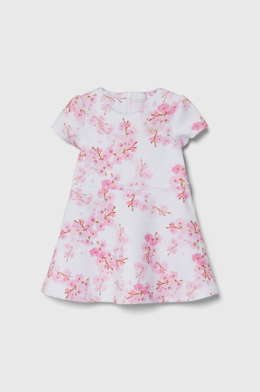 Детское платье Guess цвет розовый mini расклешённая Детское платье Guess цвет розовый mini расклешённая