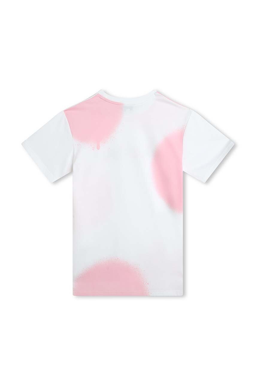 Дитяча бавовняна сукня Marc Jacobs колір білий mini пряма