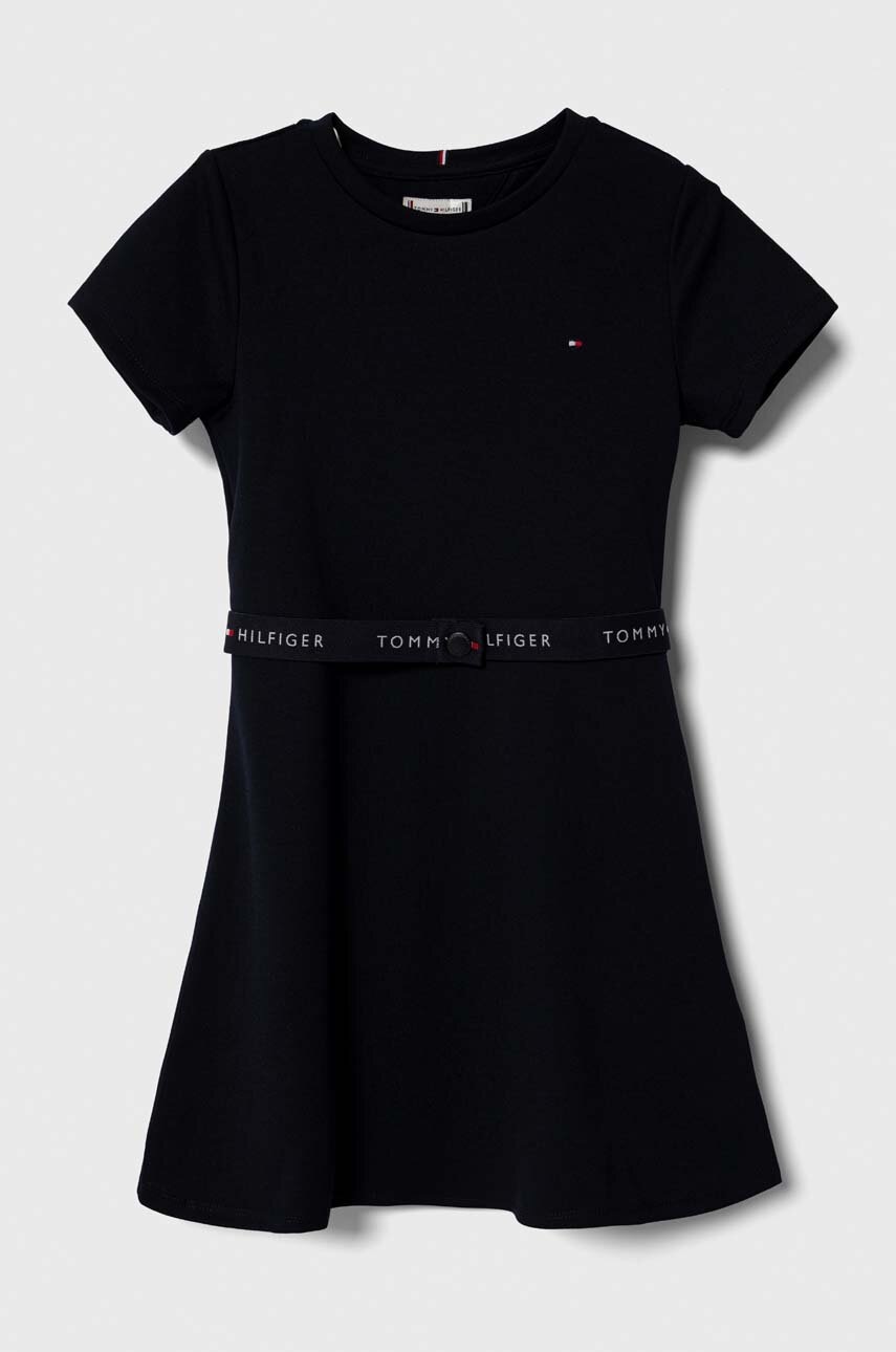 

Детское платье Tommy Hilfiger цвет синий mini расклешённая