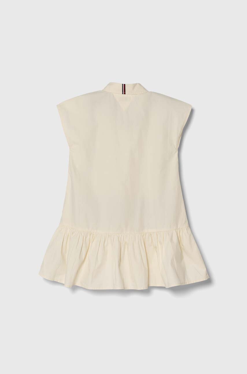 Дитяча бавовняна сукня Tommy Hilfiger колір бежевий mini пряма в Києві Дитяча бавовняна сукня Tommy Hilfiger колір бежевий mini пряма в Києві