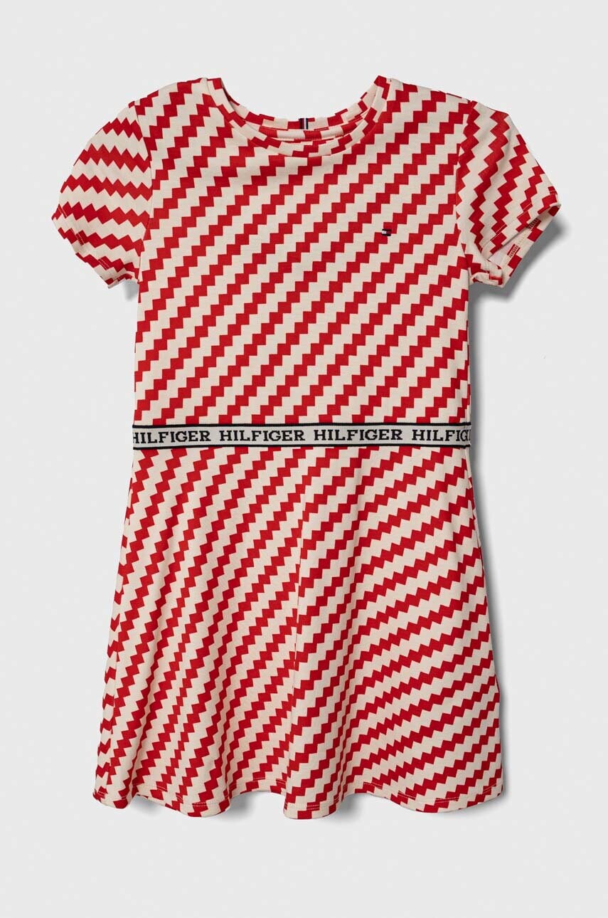 

Детское платье Tommy Hilfiger цвет красный mini расклешённая