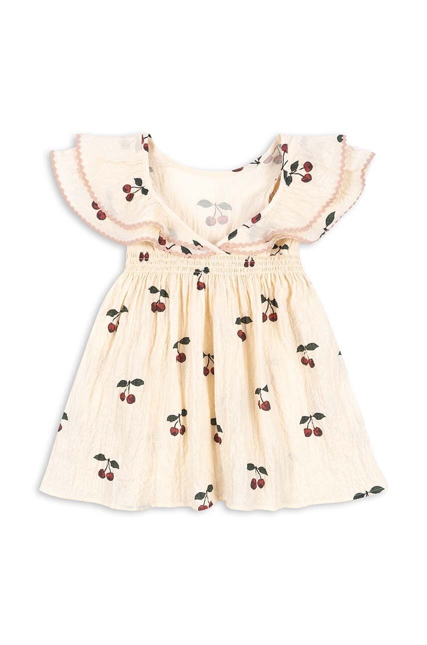 Детское платье Konges Sløjd цвет бежевый mini расклешённая