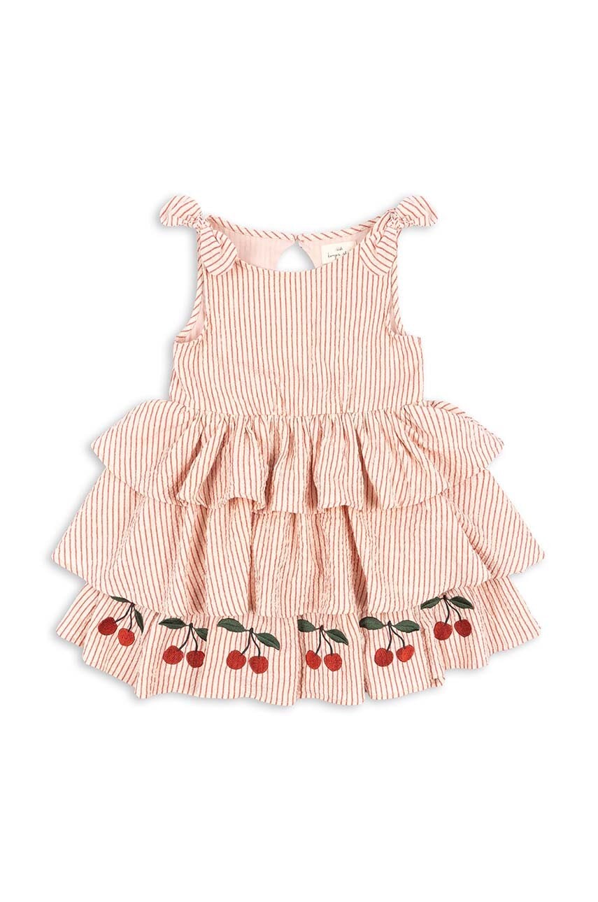 Детское платье Konges Sløjd цвет красный mini расклешённая Детское платье Konges Sløjd цвет красный mini расклешённая