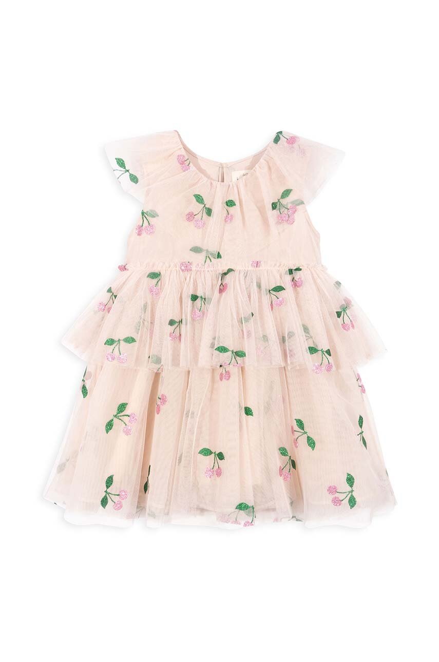 Детское платье Konges Sløjd цвет розовый mini расклешённая