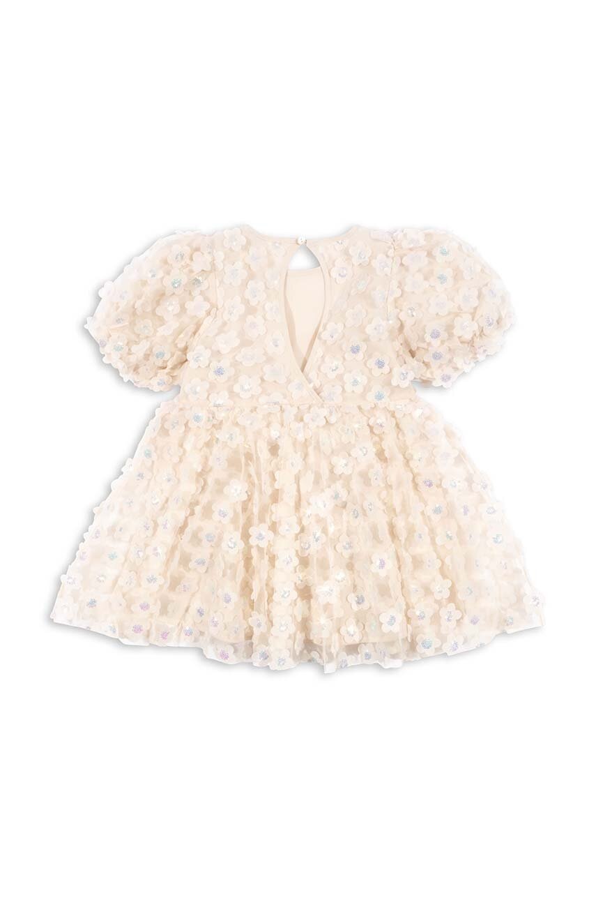 Детское платье Konges Sløjd цвет бежевый mini расклешённая