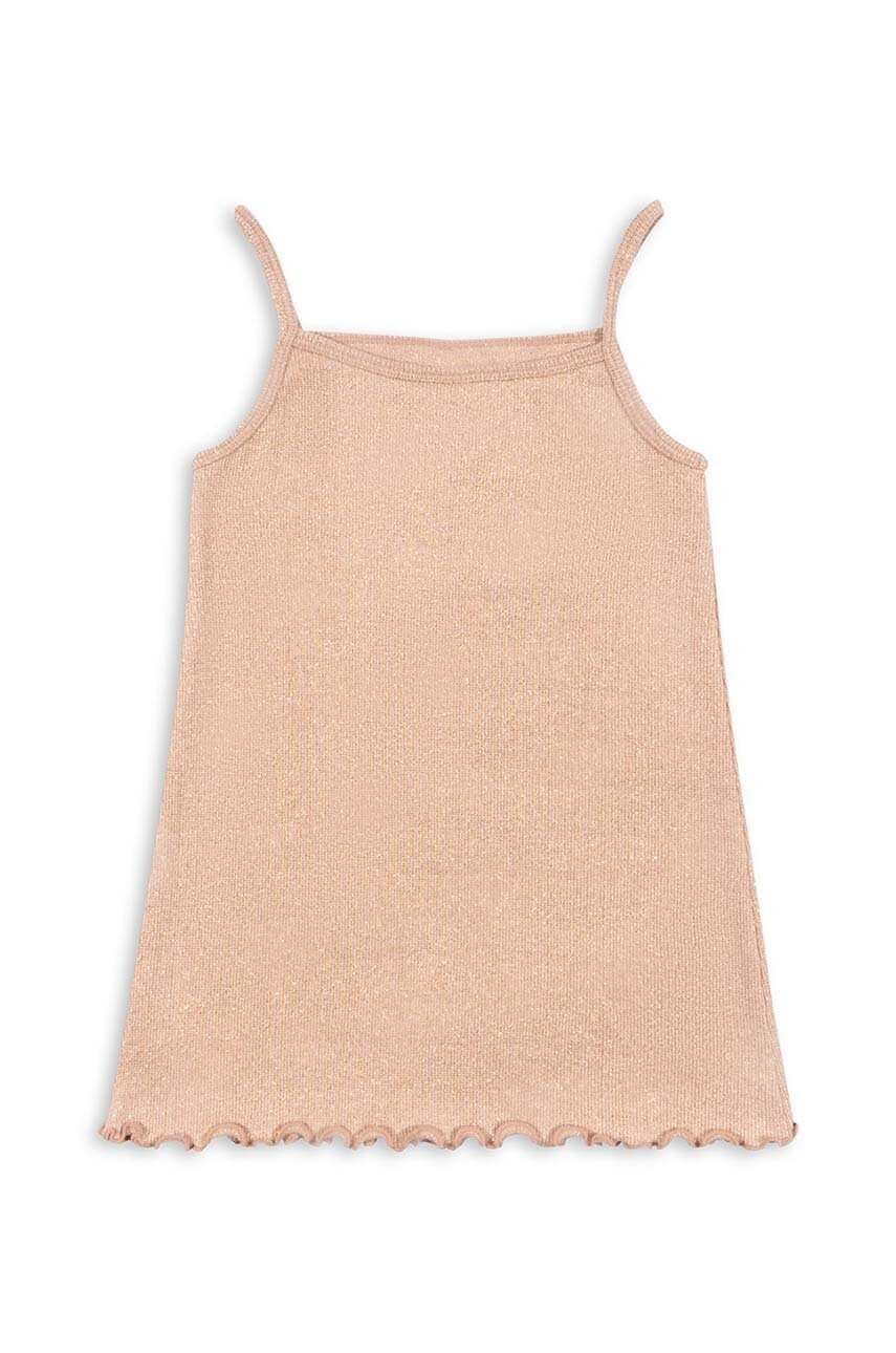 Детское платье Konges Sløjd цвет бежевый mini прямая