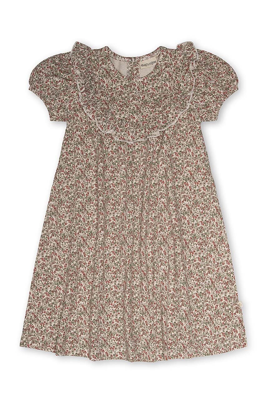 Детское платье That's mine Elisa цвет бежевый mini расклешённое Детское платье That's mine Elisa цвет бежевый mini расклешённое