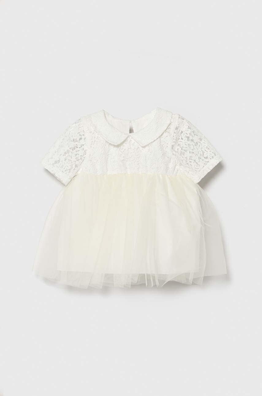 Jamiks rochie bebe culoarea bej, mini, evazati