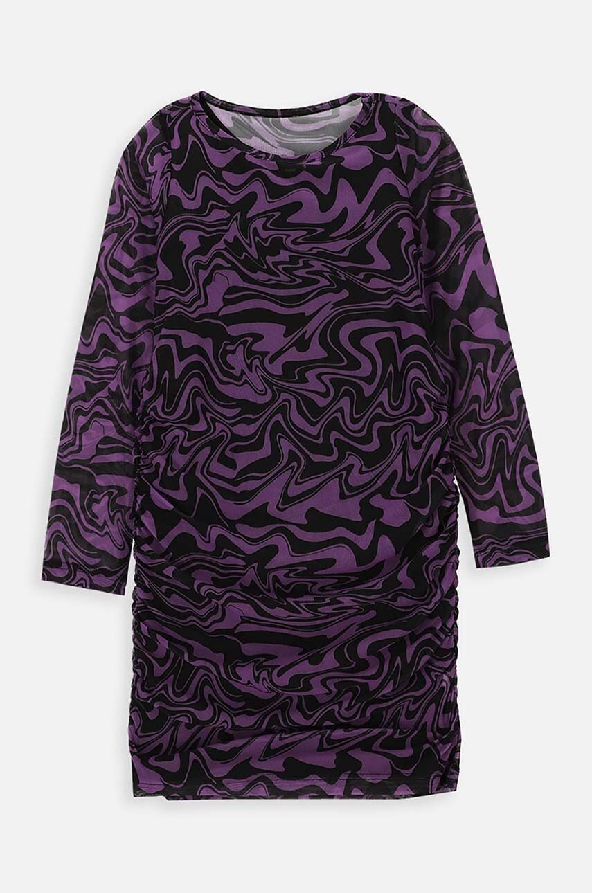 Детское платье Coccodrillo цвет фиолетовый mini прямая Детское платье Coccodrillo цвет фиолетовый mini прямая