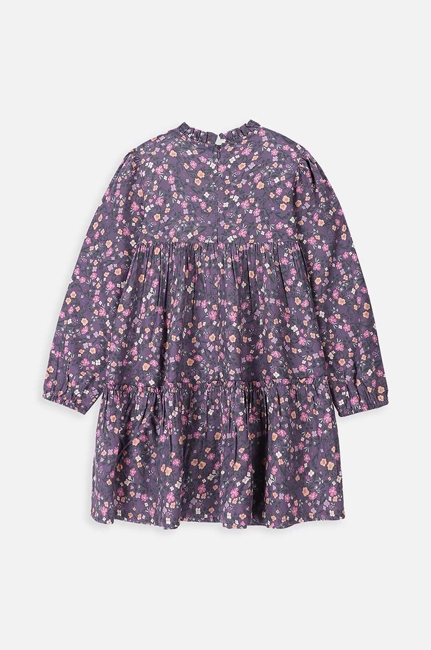 Детское платье Coccodrillo цвет фиолетовый mini расклешённая