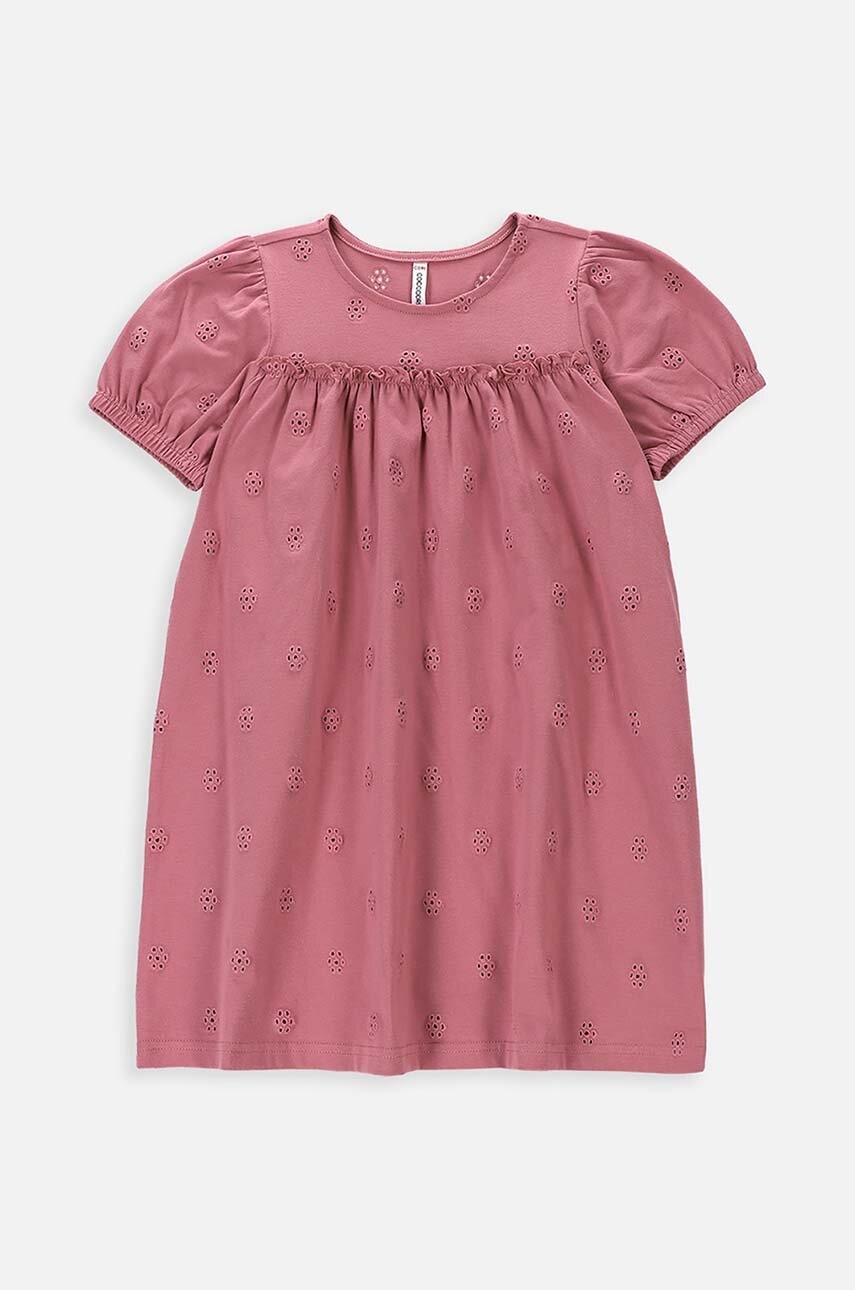 

Детска рокля Coccodrillo в розово къса разкроена, Розов