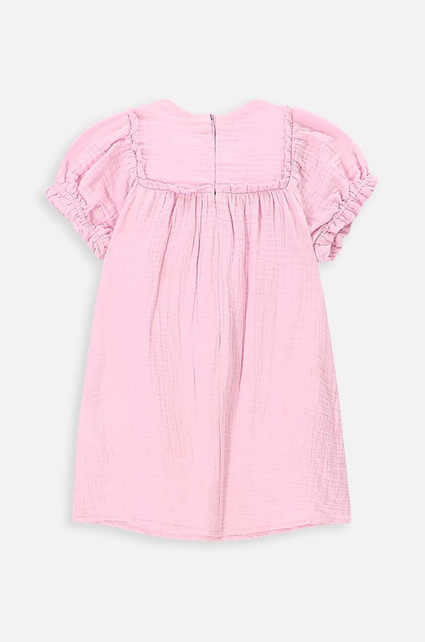 Дитяча бавовняна сукня Coccodrillo колір рожевий mini розкльошена Дитяча бавовняна сукня Coccodrillo колір рожевий mini розкльошена
