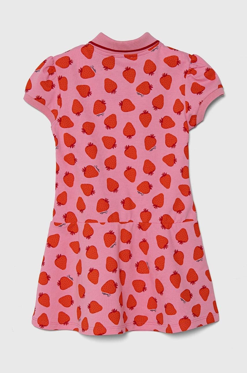 Дитяча сукня United Colors of Benetton колір рожевий mini розкльошена