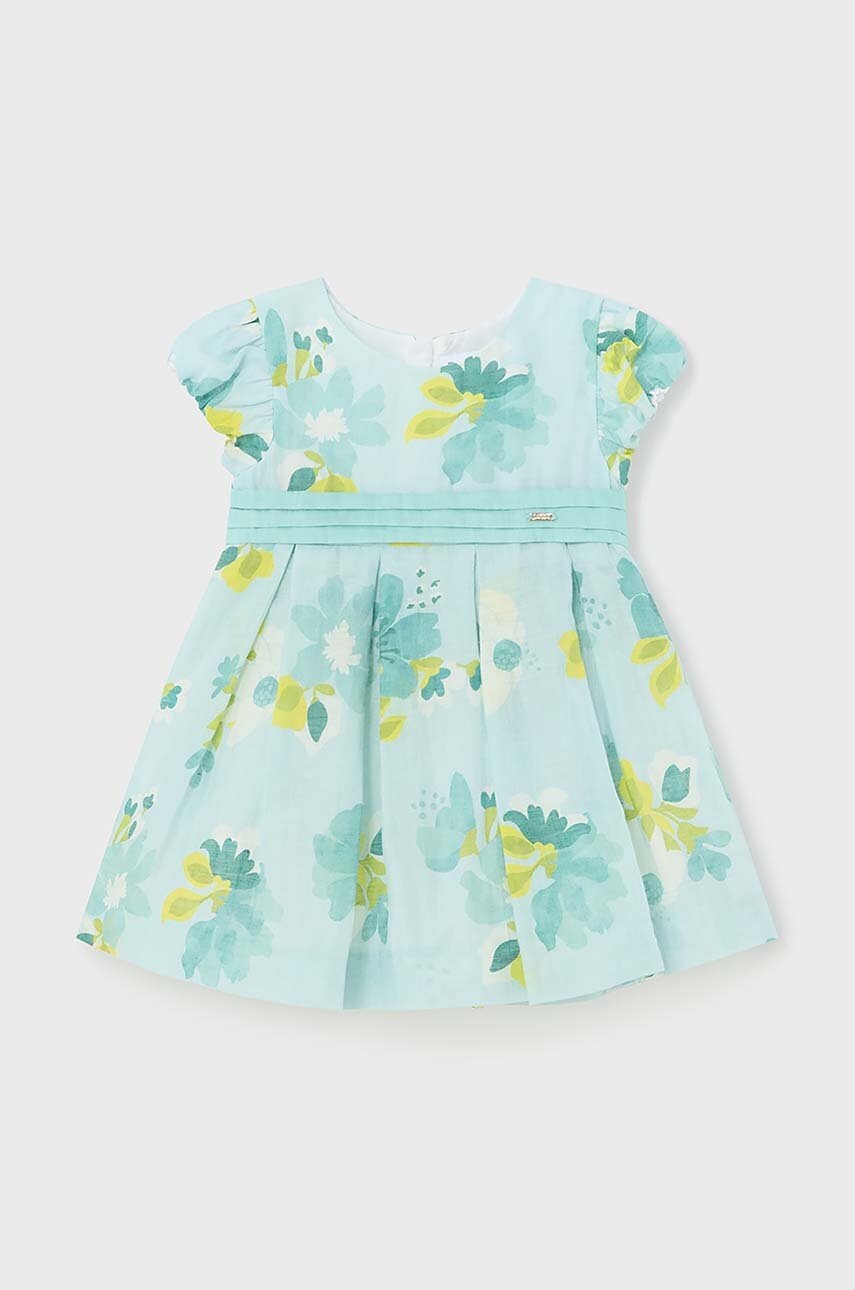 Детское льняное платье Mayoral цвет бирюзовый mini расклешённая в Сумах Детское льняное платье Mayoral цвет бирюзовый mini расклешённая в Сумах