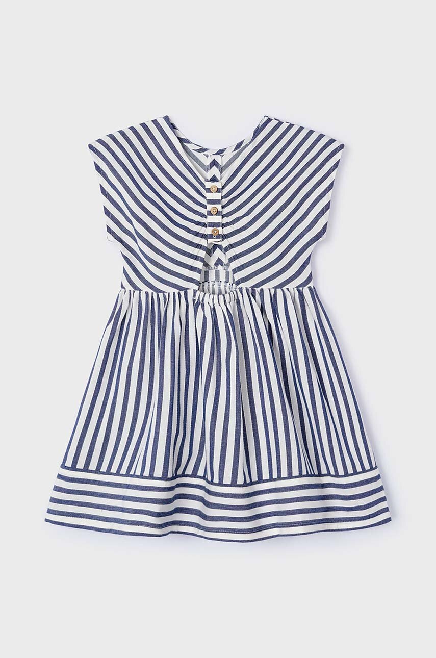Детское платье Mayoral цвет синий mini расклешённая