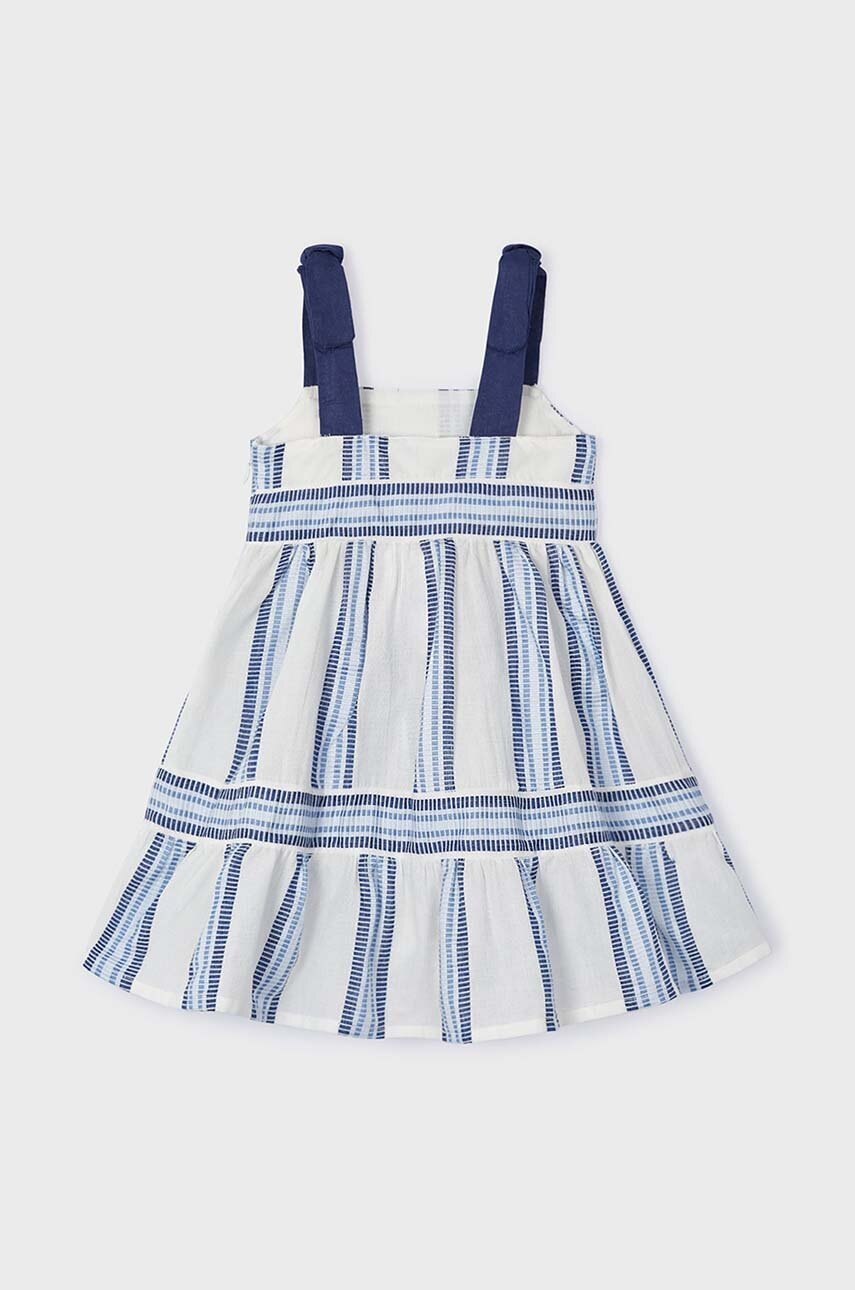 Детское платье Mayoral цвет синий mini расклешённая Детское платье Mayoral цвет синий mini расклешённая