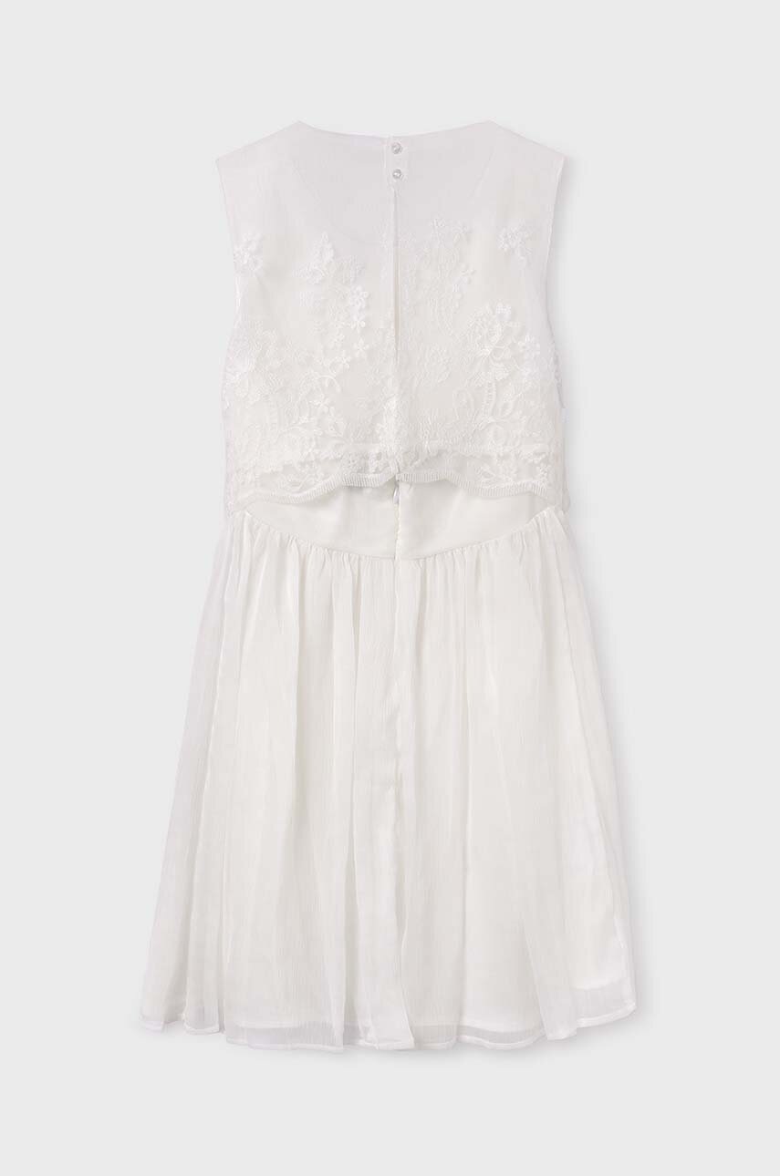 Дитяча сукня Mayoral колір бежевий mini розкльошена