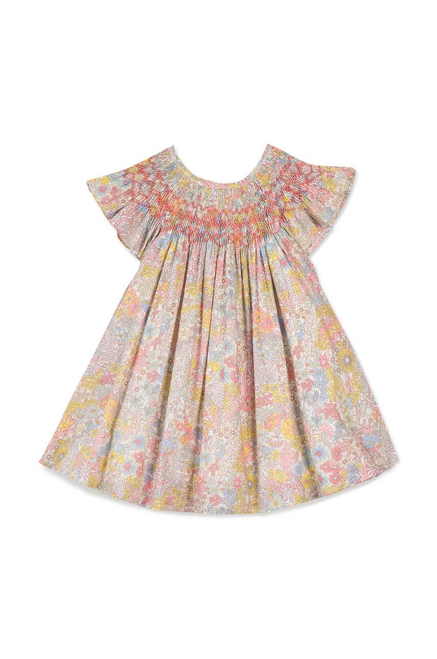 Детское хлопковое платье Tartine et Chocolat цвет бежевый mini расклешённая в Сумах Детское хлопковое платье Tartine et Chocolat цвет бежевый mini расклешённая в Сумах