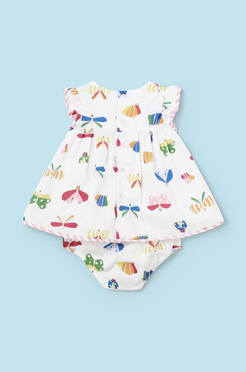 Детское хлопковое платье Mayoral Newborn цвет розовый mini расклешённая в Виннице Детское хлопковое платье Mayoral Newborn цвет розовый mini расклешённая в Виннице