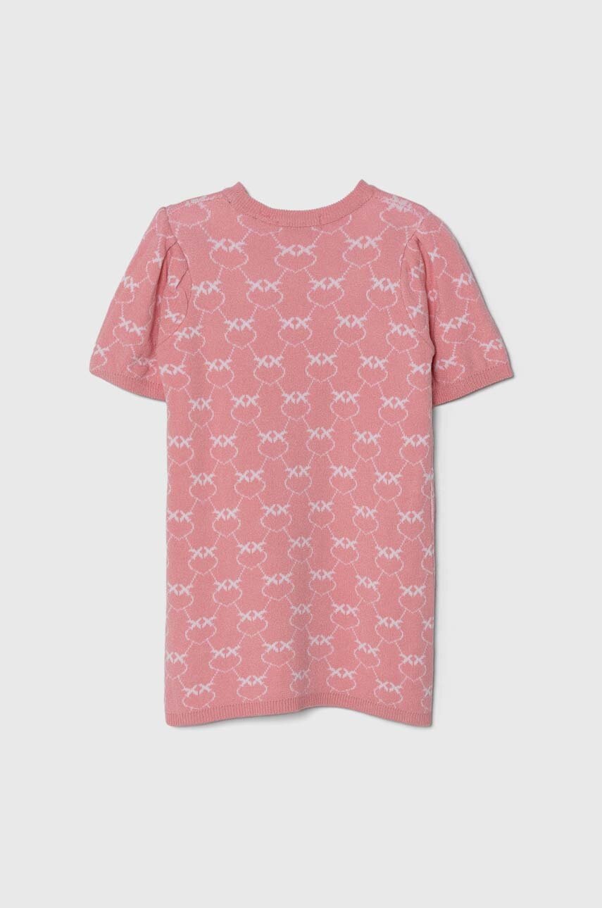 Дитяча сукня Pinko Up колір рожевий mini пряма