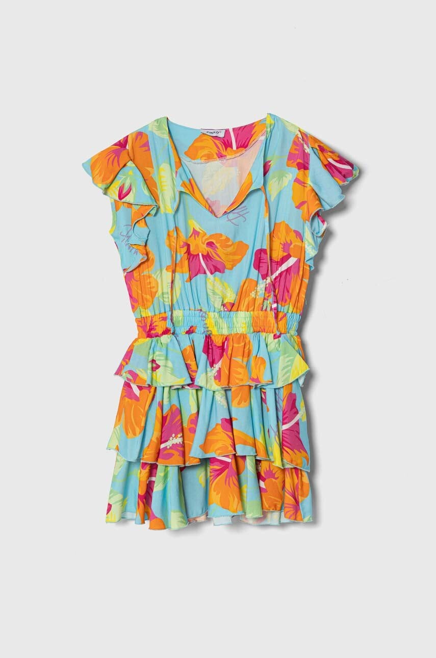 Детское платье Pinko Up цвет бирюзовый mini расклешённая в Житомире Детское платье Pinko Up цвет бирюзовый mini расклешённая в Житомире