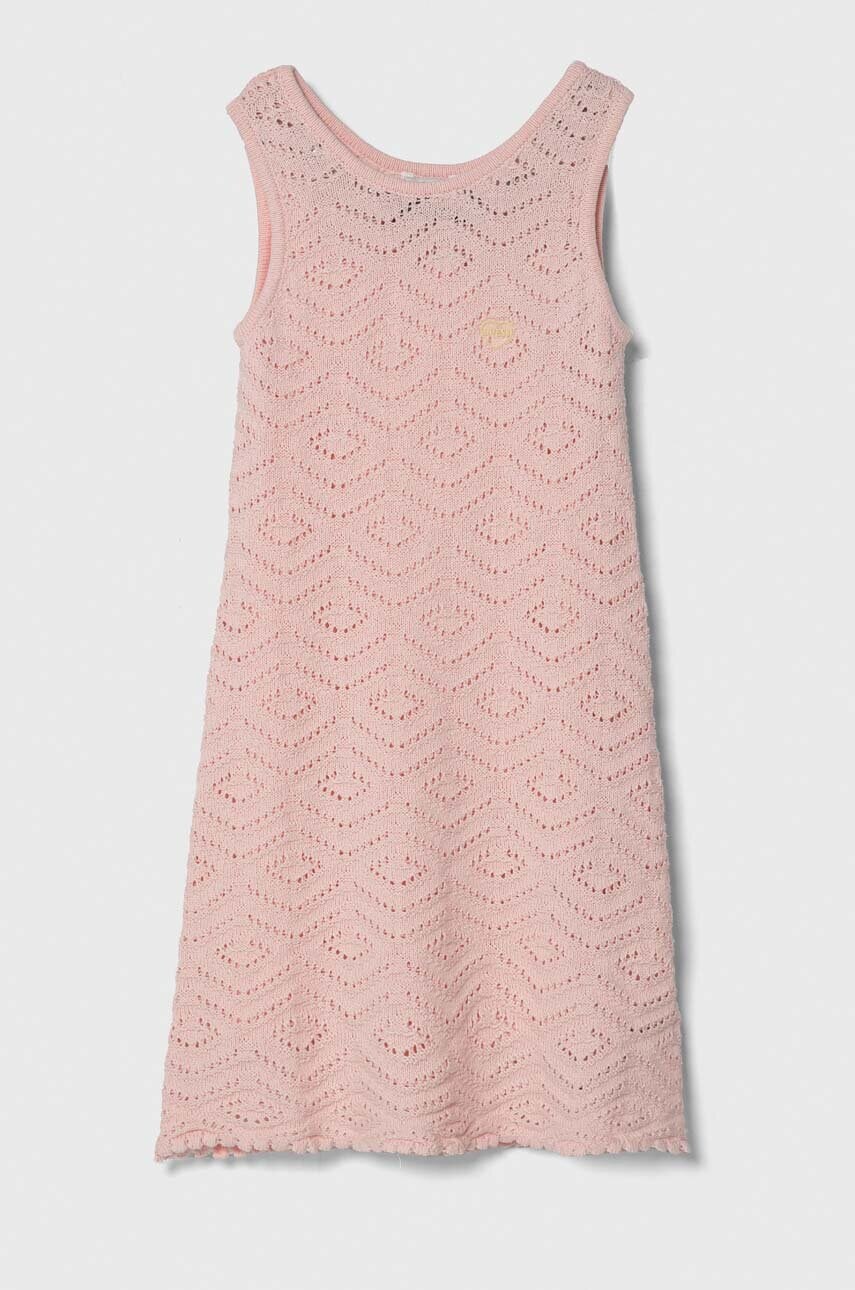 Levně Šaty Guess růžová barva, mini