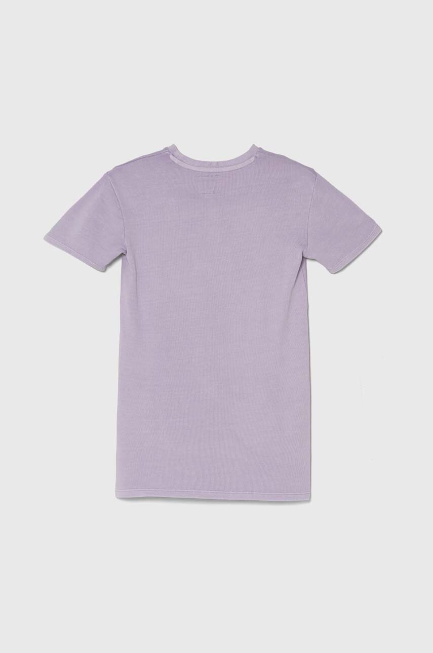 Дитяча бавовняна сукня Guess колір фіолетовий mini oversize в Полтаві Дитяча бавовняна сукня Guess колір фіолетовий mini oversize в Полтаві