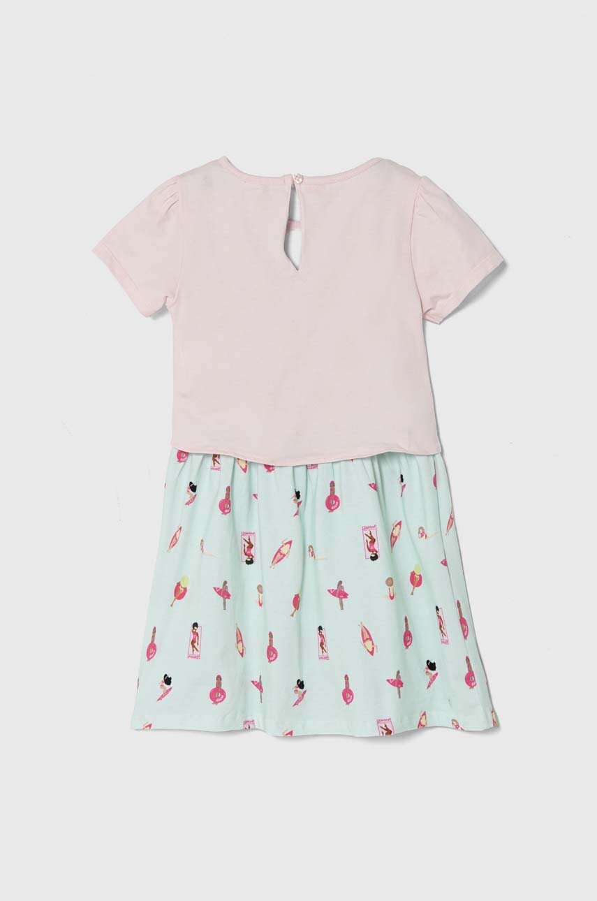 Детское платье Guess цвет розовый mini расклешённая Детское платье Guess цвет розовый mini расклешённая