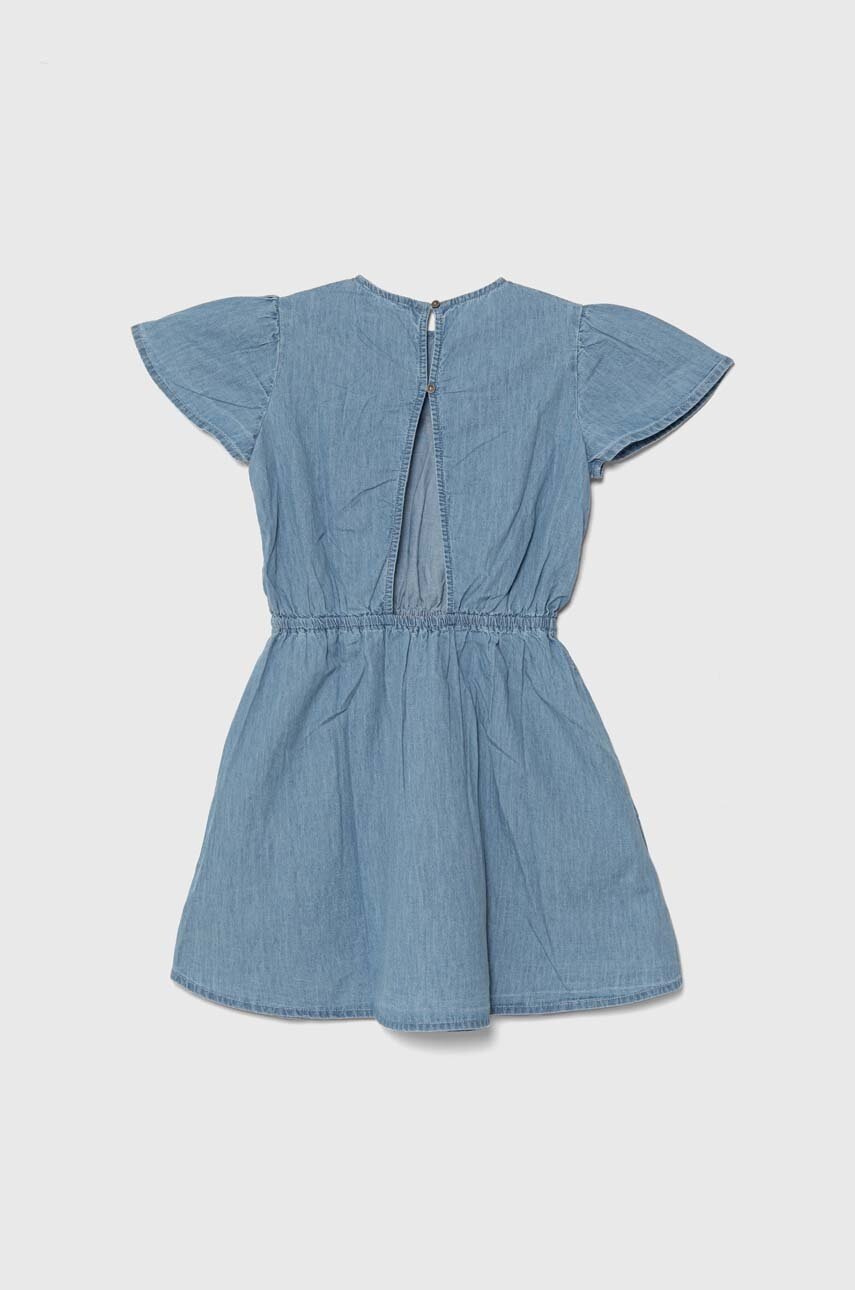 Дитяча джинсова сукня Pepe Jeans QUINCY mini розкльошена Дитяча джинсова сукня Pepe Jeans QUINCY mini розкльошена