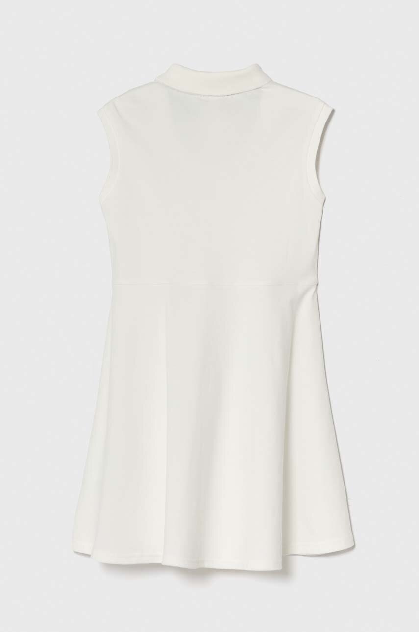 Детское платье Lacoste цвет бежевый mini расклешённая Детское платье Lacoste цвет бежевый mini расклешённая