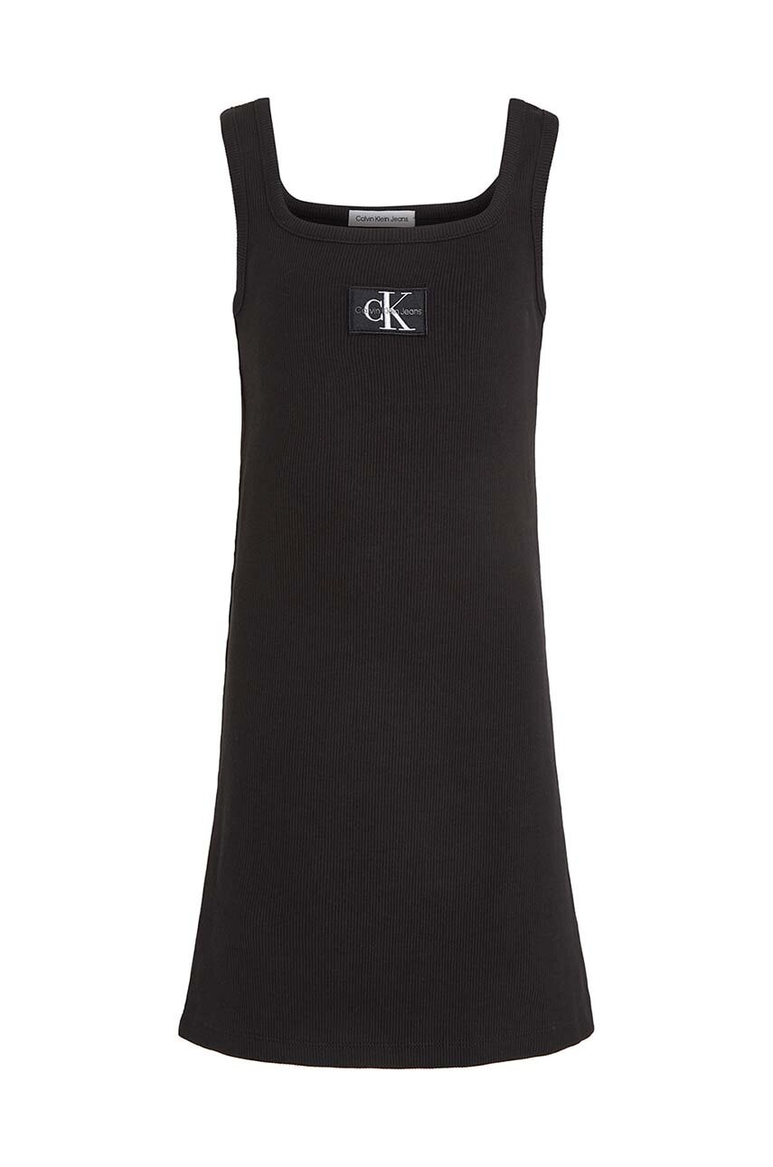 Детское платье Calvin Klein Jeans цвет чёрный mini прямая в Полтаве Детское платье Calvin Klein Jeans цвет чёрный mini прямая в Полтаве